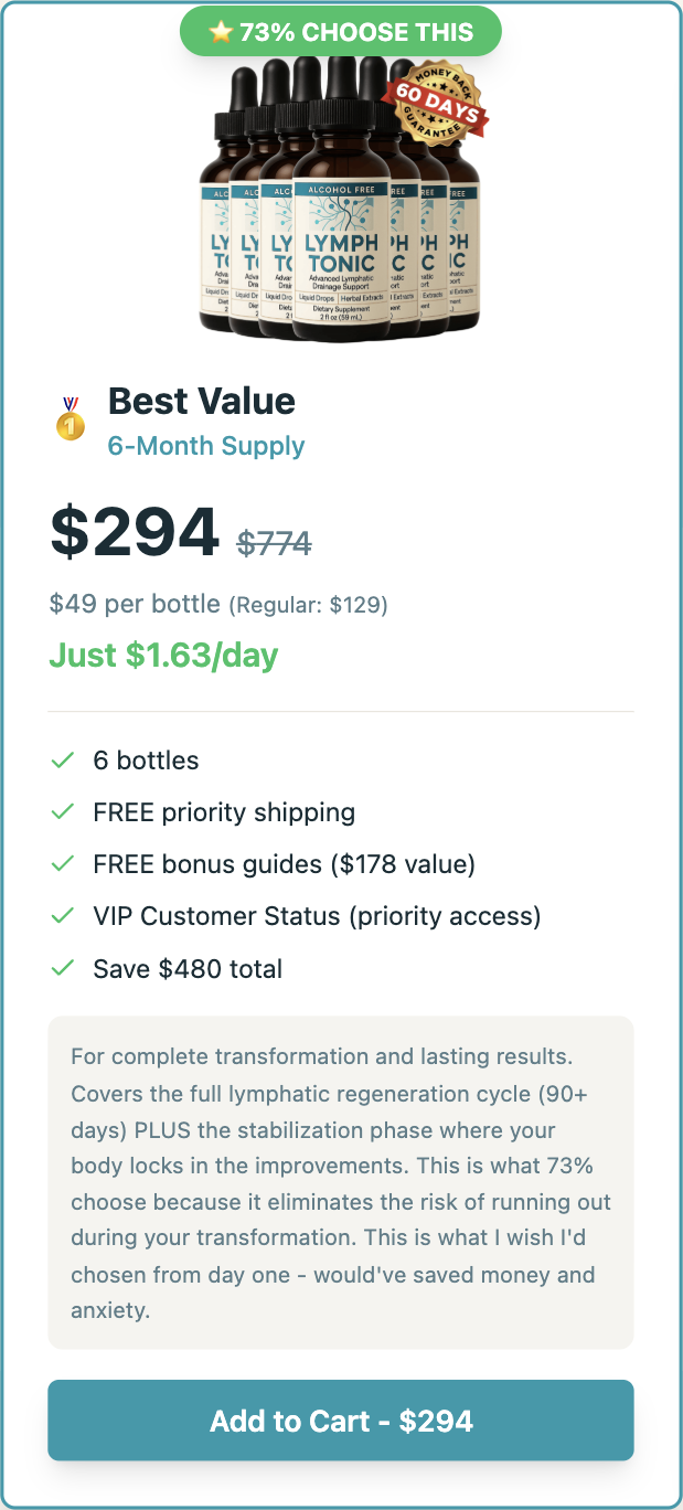 LymphTonic 180 day supply